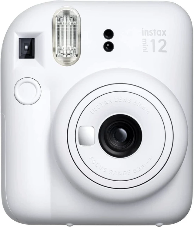 Alt view image 4 of 6 - Instax Mini 12 Instant Camera Clay White + Fuji Film Value Pack (40 Sheets) + Shutter Accessories Bundle, Incl. Compatible Carrying Case, Quicksand Beads Photo Album 64 Pockets