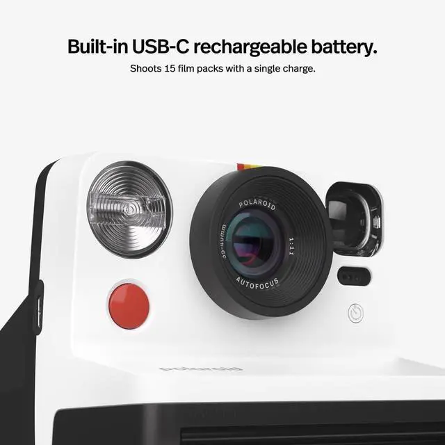 Alt view image 5 of 7 - _Mega Brand Now 2nd Generation I-Type Instant Film Camera - Black & White (9072)