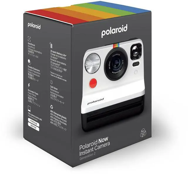 Alt view image 7 of 7 - _Mega Brand Now 2nd Generation I-Type Instant Film Camera - Black & White (9072)