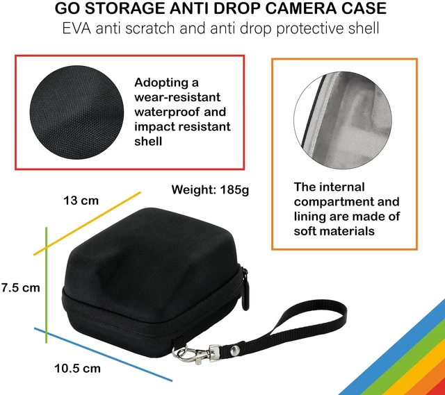Alt view image 5 of 7 - Go Generation 2 Instant Film mini Camera (Black) Bundled with GO Color Film Double Pack, Hard Carrying Case, Lens Cleaning Cloth