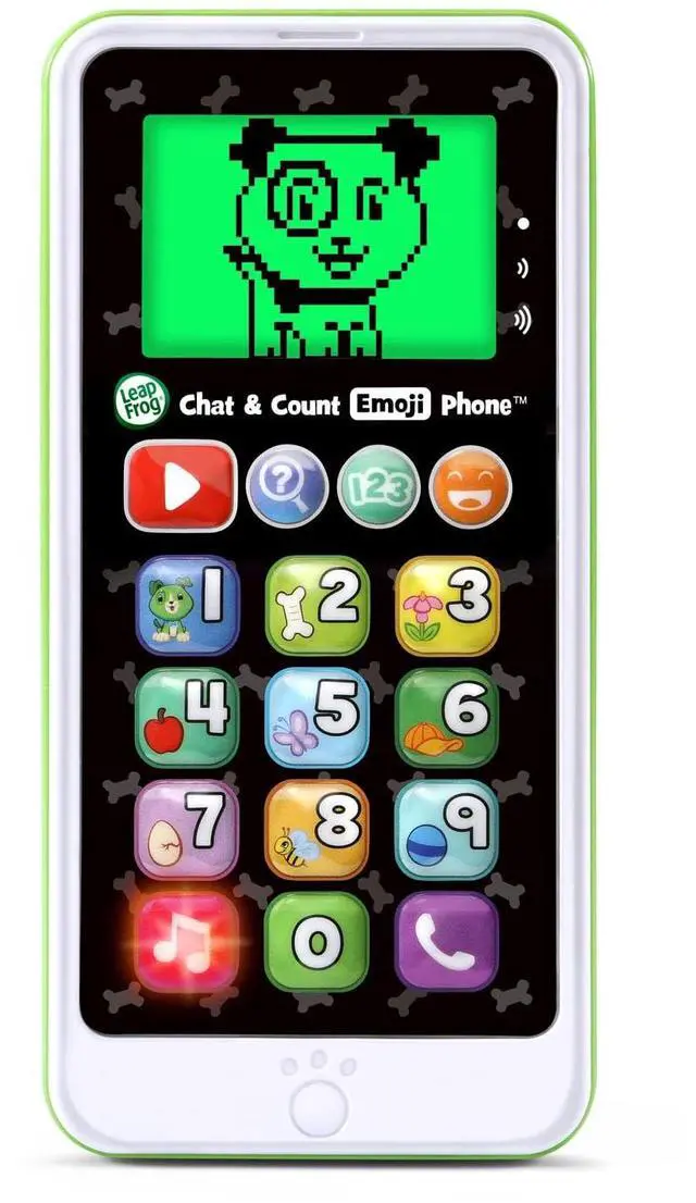 Alt view image 2 of 7 - _Mega Brand Chat and Count Emoji Phone, Green
