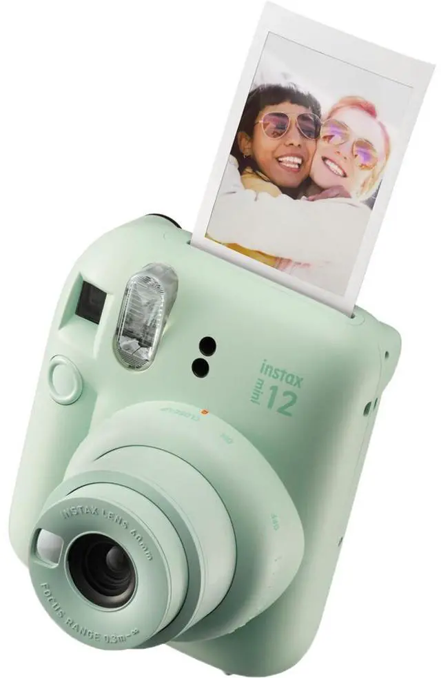 Alt view image 2 of 7 - _Mega Brand Instax Mini 12 Instant Camera Mint Green Bundle with Fuji Instax Mini Film Value Pack (60 Sheets) + Protective Carrying Case + Photo Album + Microfiber Cleaning Cloth