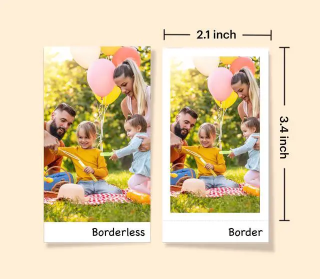 Alt view image 5 of 7 - _Mega Brand Mini 2 Retro 4PASS Portable Photo Printer, 2.1x3.4 inches, 38 Sheets Bundle, White