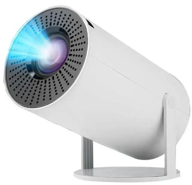 Main image of _Mega Brand HY300 Mini Projector,Ceiling movie projector Manual focusing, Compact Design for Home Theater, Outdoor Movies, Presentations, and Gaming. (white)