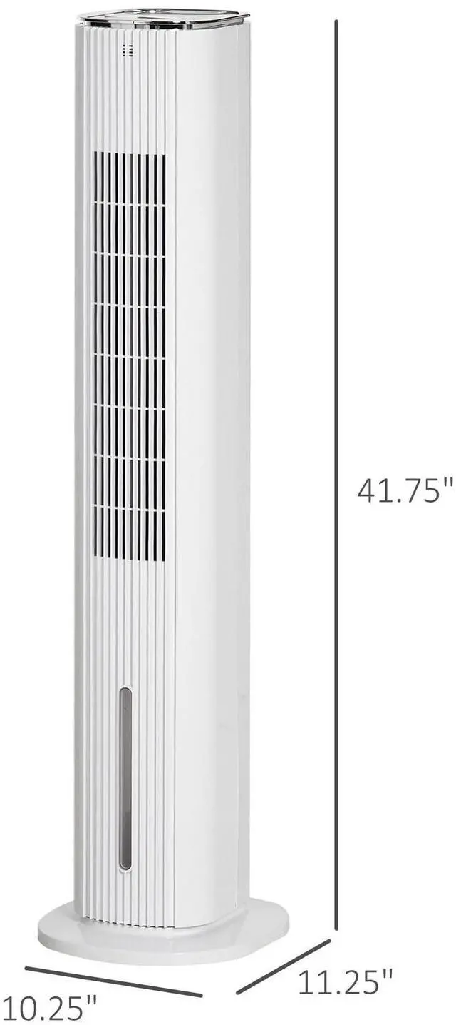 Alt view image 7 of 7 - _Mega Brand 42" 3-In-1 Evaporative Air Cooler, Ice Cooling Fan with Humidifier and with Water Tank, 60° Oscillating Portable Swamp Cooler for Home Office, 3 Modes, 3 Speeds, 12H Timer, Remote, White