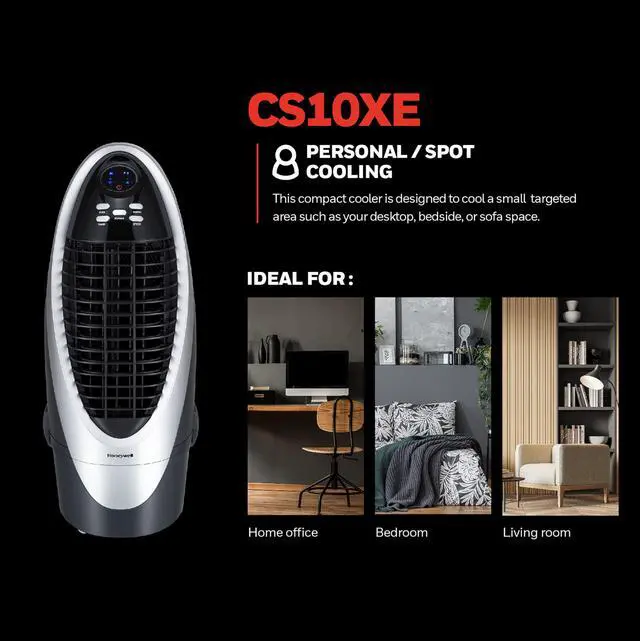 Alt view image 5 of 7 - _Mega Brand 300 CFM Indoor Portable Evaporative Cooler, Fan & Humidifier with Detachable Tank, Carbon Dust Filter & Remote Control, Silver/Gray