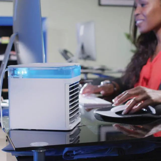 Alt view image 5 of 6 - _Mega Brand Pure Chill Evaporative Air Cooler By Ontel - Powerful 3-Speed Personal Space Cooler, Quiet, Lightweight And Portable For Bedroom, Office, Living Room & More