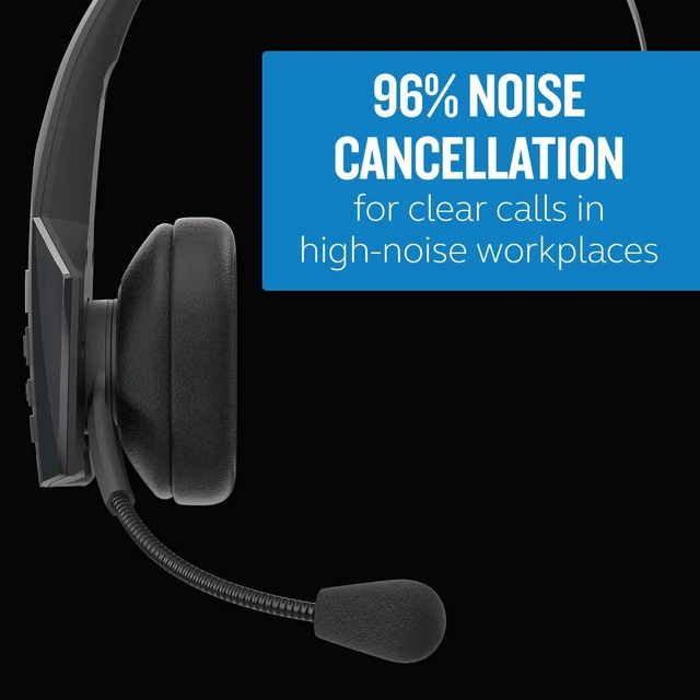 Alt view image 3 of 7 - BlueParrott B350-XT Bluetooth Headset | 96% noise canceling headset for truck drivers; lightweight comfort, IP54-rated, 24 hr talk time
