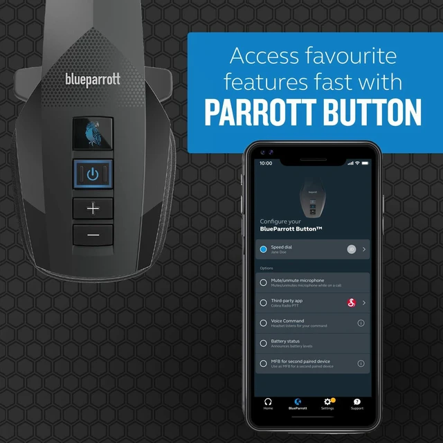 Alt view image 6 of 7 - BlueParrott B350-XT Bluetooth Headset | 96% noise canceling headset for truck drivers; lightweight comfort, IP54-rated, 24 hr talk time