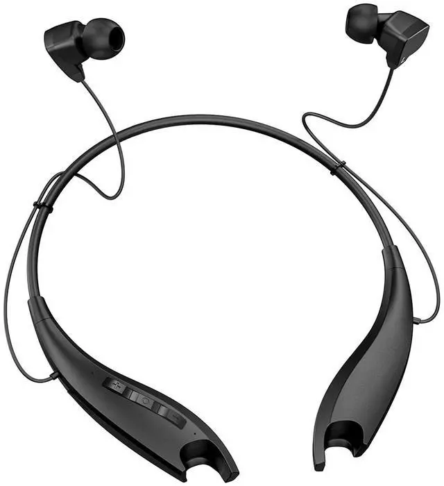 Main image of _Mega Brand Neckband Headphones, Around The Neck Bluetooth Headphones w/Noise Cancelling Microphone, Bluetooth Headset w/ 22hrs Playtime, Neck Earphones Stereo Bass, for Music, Conference, Video, Call