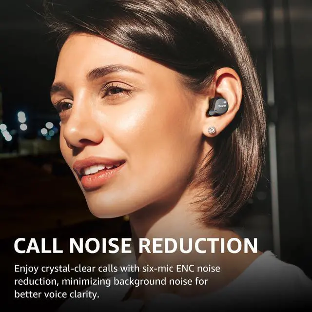 Alt view image 4 of 7 - _Mega Brand Hybrid Active Noise Cancelling Wireless Earbuds, 6 Mics ENC Clear Call, IPX8 Waterproof, in Ear Bluetooth 5.3 Headphones Stereo Bass Ear Buds 59H Playtime with LED Display 32 EQs via APP