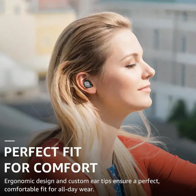 Alt view image 5 of 7 - _Mega Brand Hybrid Active Noise Cancelling Wireless Earbuds, 6 Mics ENC Clear Call, IPX8 Waterproof, in Ear Bluetooth 5.3 Headphones Stereo Bass Ear Buds 59H Playtime with LED Display 32 EQs via APP