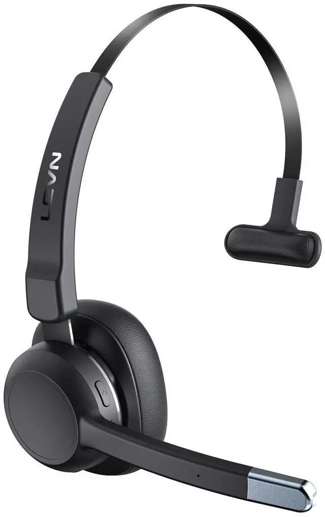 Main image of _Mega Brand Trucker Headset, Trucker Bluetooth Headset with Noise Cancelling Microphone & Mute Button, Bluetooth Headsets V5.2 Multipoint for Work from Home/Cell Phone/Computer/Zoom/Teams/Truck Driver