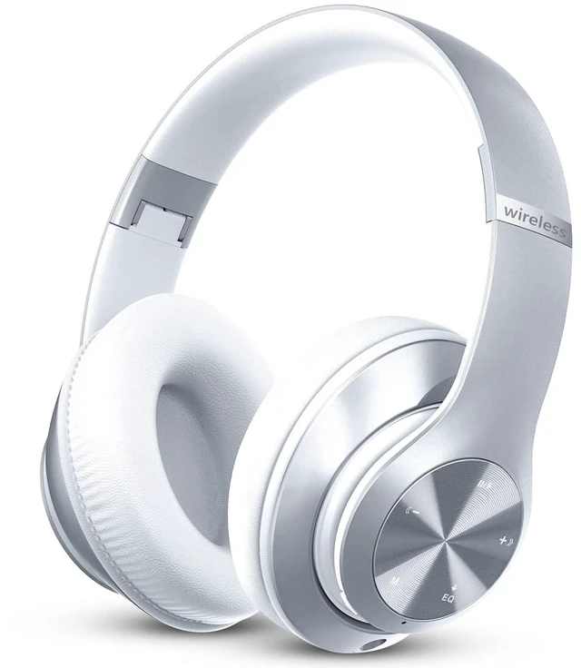 Main image of Headphones Wireless Bluetooth,60 Hours Playtime Foldable Lightweight Bluetooth Headphones Wireless Over Ear Wired Hi-Fi Stereo with 6 EQ Modes, Deep Bass Adjustable Headset with Mic, FM, TF for Adults