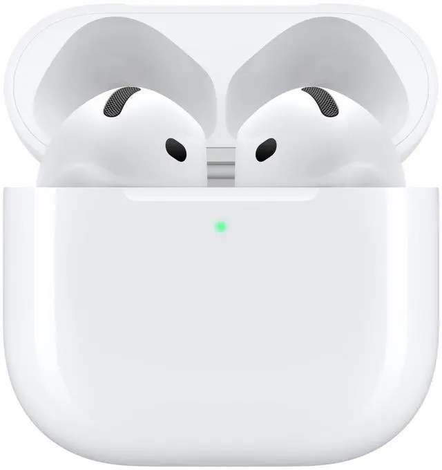 Alt view image 2 of 6 - AirPods 4 Wireless Earbuds, Bluetooth Headphones, Personalized Spatial Audio, Sweat and Water Resistant, USB-C Charging Case, H2 Chip, Up to 30 Hours of Battery Life, Effortless Setup for iPhone