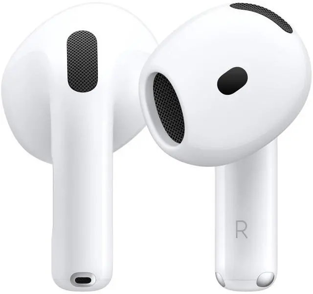 Main image of AirPods 4 Wireless Earbuds, Bluetooth Headphones, Personalized Spatial Audio, Sweat and Water Resistant, USB-C Charging Case, H2 Chip, Up to 30 Hours of Battery Life, Effortless Setup for iPhone