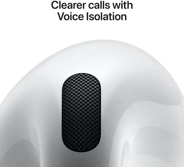 Alt view image 5 of 6 - AirPods 4 Wireless Earbuds, Bluetooth Headphones, Personalized Spatial Audio, Sweat and Water Resistant, USB-C Charging Case, H2 Chip, Up to 30 Hours of Battery Life, Effortless Setup for iPhone