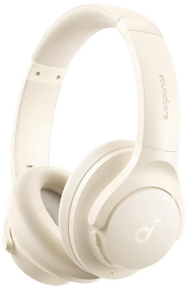 Main image of by Anker Q20i Hybrid Active Noise Cancelling Headphones, Wireless Over-Ear Bluetooth, 40H Long ANC Playtime, Hi-Res Audio, Big Bass, Customize via an App, Transparency Mode (White)