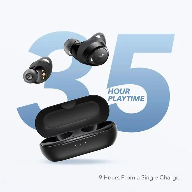 Alt view image 4 of 6 - by Anker Life A1 True Wireless Earbuds, Powerful Customized Sound, 40H Playtime, Wireless Charging, USB-C Fast Charge, IPX7 Waterproof, Button Control, Bluetooth Earbuds, Commute, Sports