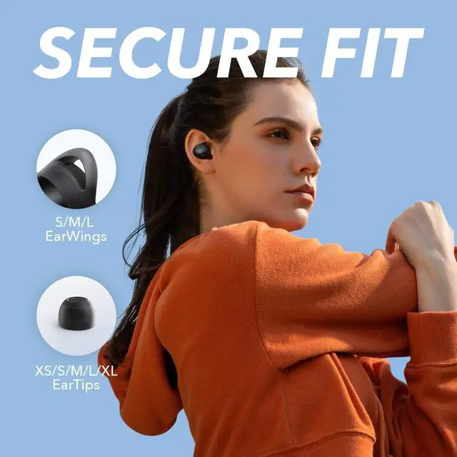 Alt view image 6 of 6 - by Anker Life A1 True Wireless Earbuds, Powerful Customized Sound, 40H Playtime, Wireless Charging, USB-C Fast Charge, IPX7 Waterproof, Button Control, Bluetooth Earbuds, Commute, Sports