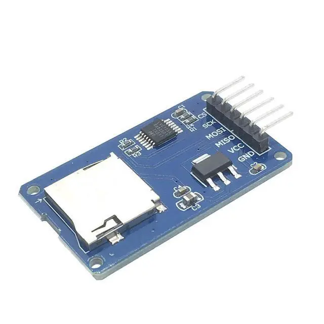 Alt view image 3 of 6 - _Mega Brand 5pcs Micro SD TF Card Adater Reader Module 6Pin SPI Interface Driver Module with chip Level Conversion for Arduino UNO R3 MEGA 2560 Due