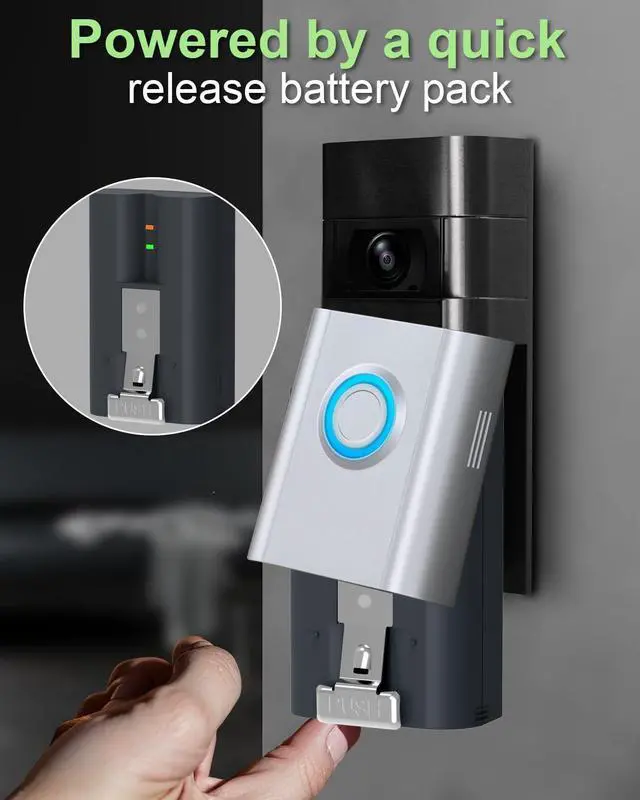 Alt view image 7 of 7 - _Mega Brand 2 Pack Replacement for Ring Battery with Charger Station, 6040mAh Rechargeable Ring Doorbell Battery Compatible with Video Doorbell 2/3/4/3plus, Stick Up Camera, Spotlight and Peephole Cam