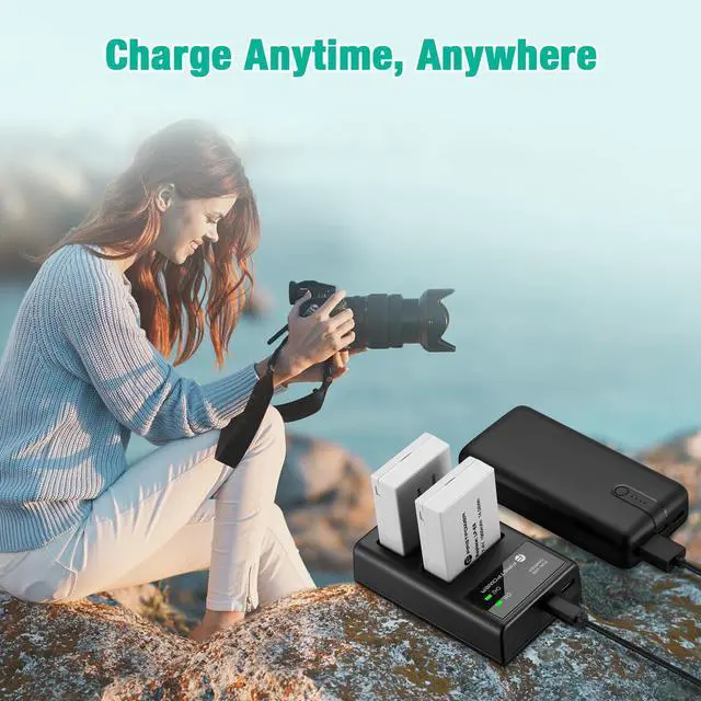 Alt view image 6 of 7 - _Mega Brand LP-E8 Battery and Dual USB Charger Compatible with Canon EOS Rebel T2i, T3i, T4i, T5i, EOS 550D, 600D, 650D, 700D, Kiss X4, Kiss X5, Kiss X6 Cameras