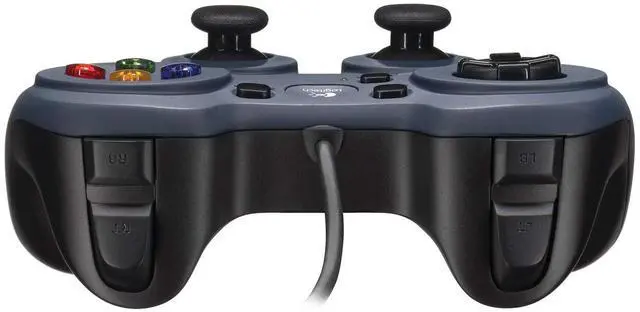 Alt view image 6 of 7 - _Mega Brand F310 Wired Gamepad Controller Console Like Layout 4 Switch D-Pad PC - Blue/Black