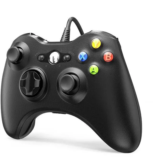 Alt view image 7 of 7 - _Mega Brand Wired Controller for Xbox 360, Game Controller for 360 with Dual-Vibration Turbo Compatible with Xbox 360/360 Slim and PC Windows 7,8,10,11