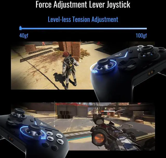 Alt view image 2 of 7 - _Mega Brand Vader 4 Pro Controller Force Adjustment Lever Joystick, Hall & Micro Triggers, 1000Hz Report Rate, 4-Motor Stereo Vibration, 800mAh, Multi-Platform for PC/NS/Android/TV (No Xbox/PS)