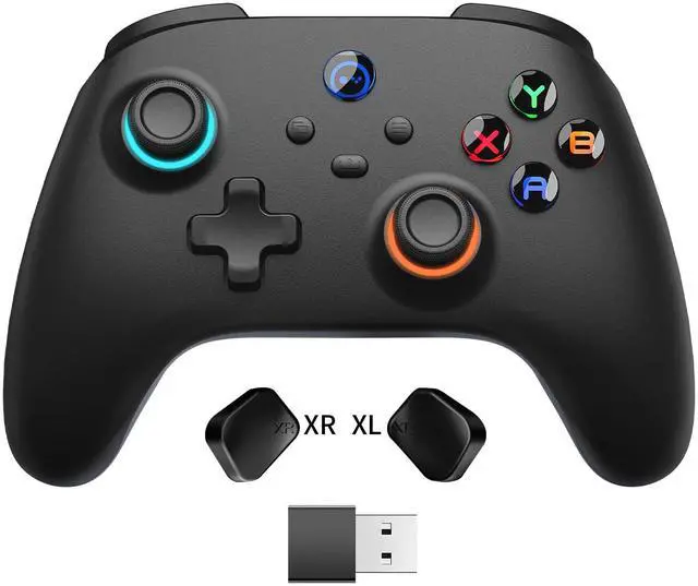 Main image of _Mega Brand Wireless PC Gaming Controller for Switch 2 Pro/Steam Deck Controller with Paddles, Game Control with Hall Effect Joysticks & 2.4G Dongle, Black Bluetooth Gamepad for Windows/Android/iPhone