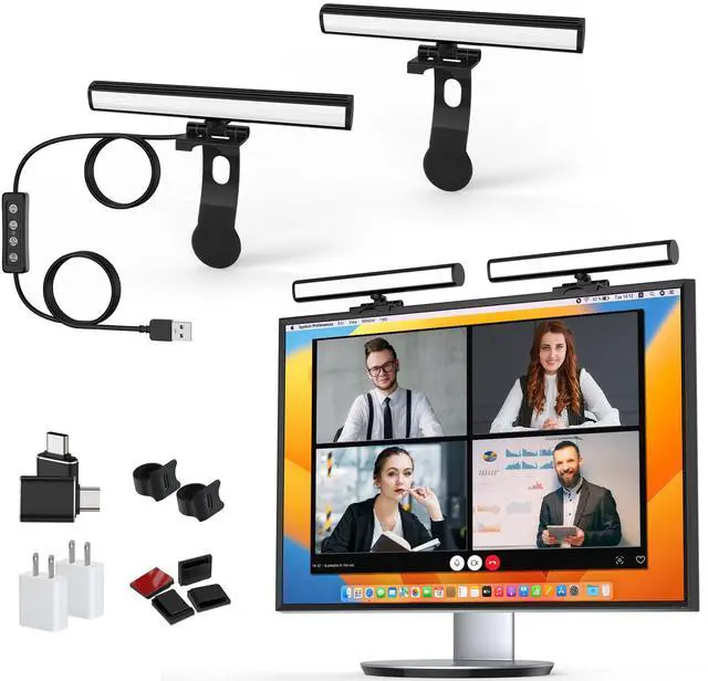 Main image of _Mega Brand Video Conference Lighting, Monitor Light Bar, Eye-Caring Computer Light, Screen Light Bar,Webcam Streaming Lights, Zoom Lighting for Computer, Replaces Ring Light for Zoom Meetings