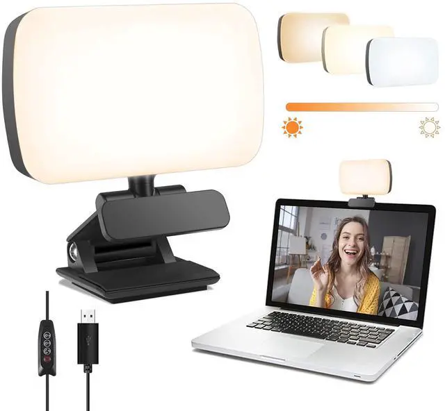 Main image of _Mega Brand Video Conference Lighting, Webcam Lighting for Remote Working, Zoom Lighting for Laptop/Computer,Zoom Calls,Live Streaming,Self Broadcasting, Video Light for Zoom Meeting with Sturdy Clip