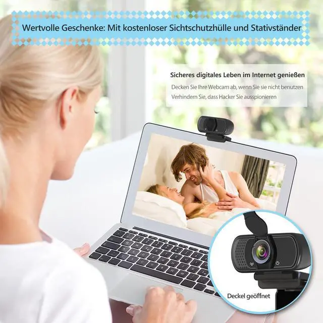 Alt view image 5 of 7 - _Mega Brand 1080P Webcam with Microphone,HD Webcam Web Camera with Tripod Stand,Widescreen USB Computer Camera,Streaming Mic Web cam for Online Calling/Conferencing,Facetime/YouTube Desktop Laptop PC
