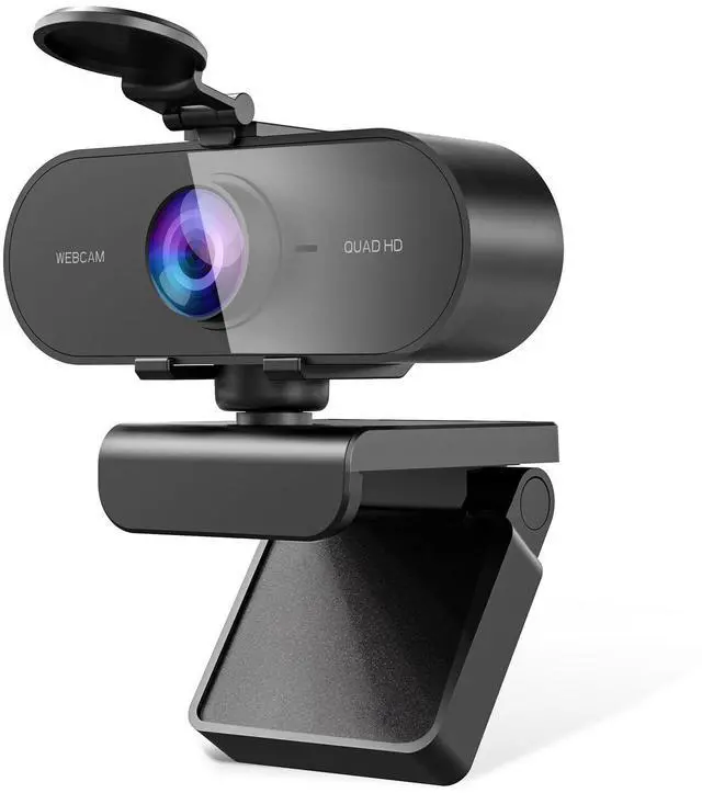 Main image of _Mega Brand 2K Webcam for PC/Mac/laptop: Mic included, Full HD streaming, privacy cover, USB-C. Small external, ideal for Teams and gaming.