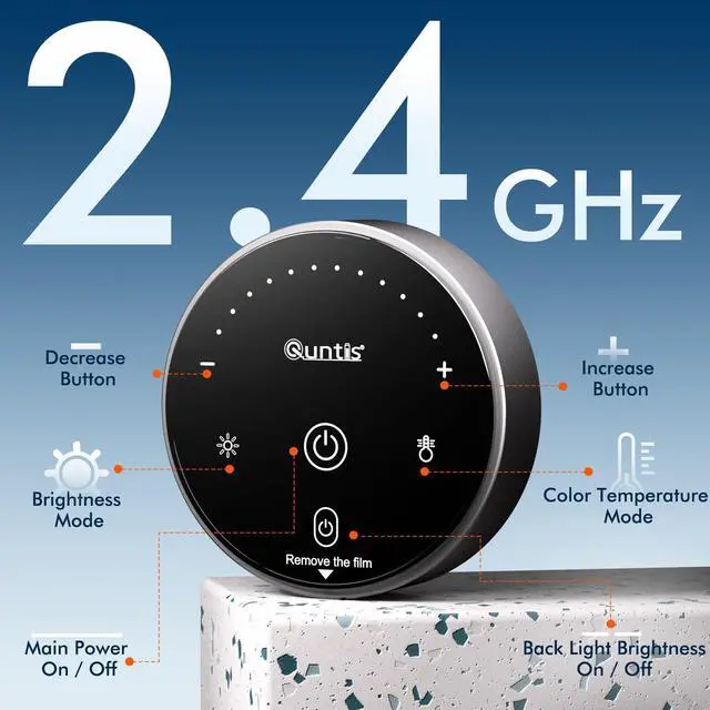 Alt view image 6 of 7 - Monitor Light Bar with Remote, 20.1'' Dual Light Screen Light Bar, Sliding Weighted Clip Fit for All Screens, Adjustable Stepless Dimming, Eye Caring No Glare Gaming Work Desk Lamp, Gray