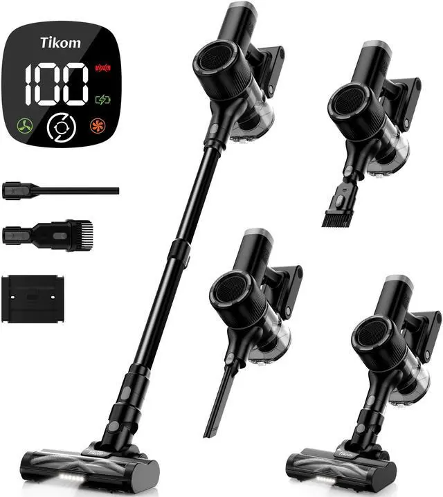 Main image of _Mega Brand Cordless Vacuum Cleaner for Home, 40000Pa/450W Stick Vacuum with Charging Wall Dock, Anti-Tangle, Lightweight Handheld Vacuum for Pet Hair, Hard Floor, Carpet, V450