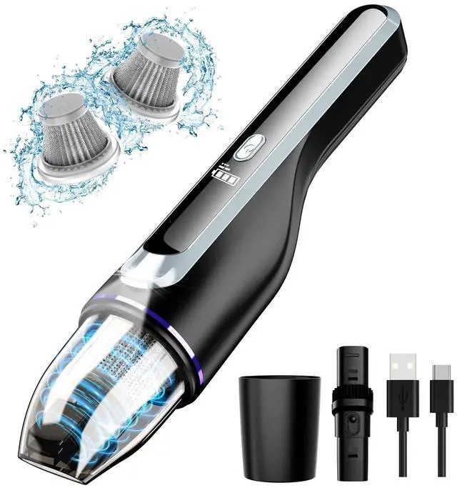 Main image of _Mega Brand Handheld Vacuum Cordless - Car Vacuum with Brushless Motor & 14000Pa Powerful Suction, 1.2lbs Lightweight, LED Light, Slim Mini Vacuum Cleaner for Car Home Office Pet