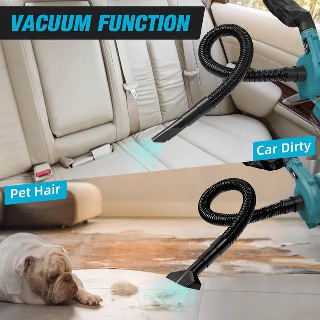 Alt view image 3 of 6 - _Mega Brand Cordless Leaf Blower for Makita 18V Battery,Electric Jobsite Air Blower with Brushless Motor,6 Variable Speed Up to 180MPH,2in1 Handle Electric Blower and Vacuum Cleaner