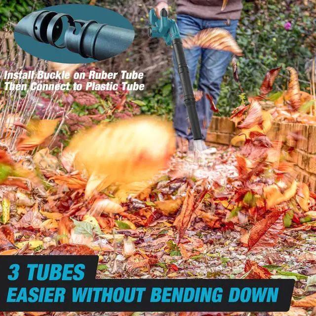 Alt view image 4 of 6 - _Mega Brand Cordless Leaf Blower for Makita 18V Battery,Electric Jobsite Air Blower with Brushless Motor,6 Variable Speed Up to 180MPH,2in1 Handle Electric Blower and Vacuum Cleaner