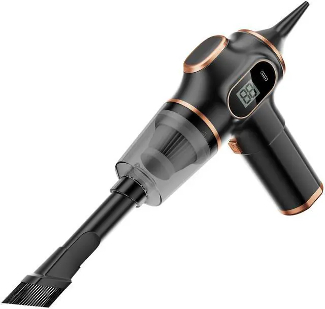 Main image of _Mega Brand Portable Car Vacuum Cordless Mini Handheld Vacuums Cleaner Rechargeable with LCD Display and Multi-Nozzles, High Power Hand held Cleaners for Car, Home, Office, Sofa, Pet Hair,Keyboard