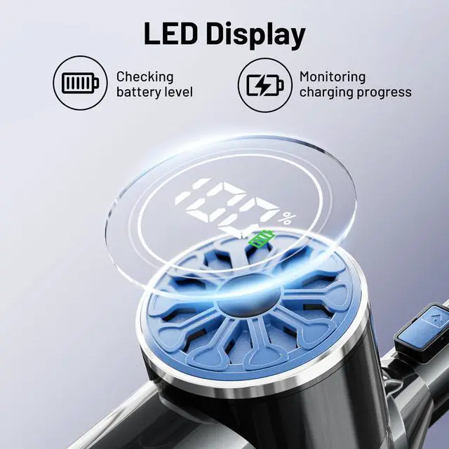 Alt view image 4 of 7 - _Mega Brand Cordless Vacuum Cleaner with Self-Standing, LED Screen Stick Vacuum Cleaners for Home, Lightweight Powerful Suction Vacuum,6-in-1 Rechargeable Vacuum for Carpets,Pet Hair,Hardwood Floors