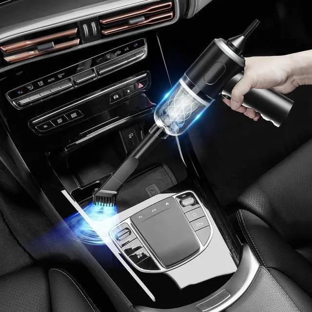 Alt view image 3 of 6 - _Mega Brand 3 in 1 Keyboard Vacuum Cleaner,12000PA High Power Handheld Car Vacuum,Cordless Portable Mini Table Vacuum Cleaner,Compressed Air Duster Keyboard Cleaner for Car,Desktop,Pet Hair Cleaning