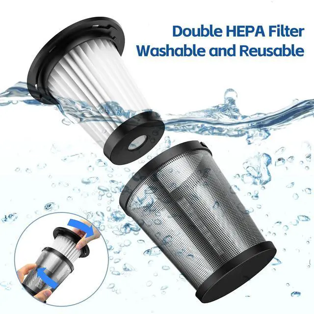 Alt view image 4 of 7 - _Mega Brand Handheld Car Vacuum Cleaner Cordless:9500PA Suction Portable Lightweight Hand Held Vacuum-Large Capacity Battery Last Long Wireless Mini Vacuum with LED Light for Home Office Cleaning