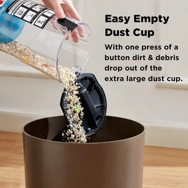 Alt view image 3 of 7 - NEU10AE5 Powerful Bagless Upright Vacuum Cleaner Carpet and Floor, AirSpeed Ultra-Lightweight Vacuum Cleaner, w/ Replacement Filter, Blue