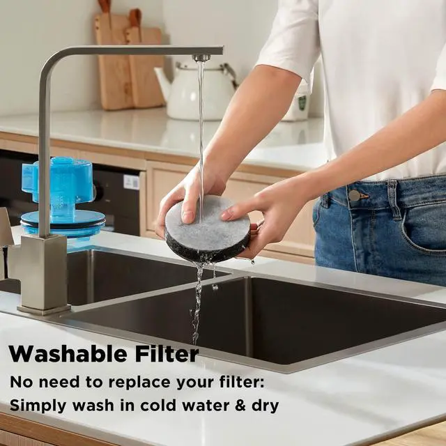 Alt view image 6 of 7 - NEU10AE5 Powerful Bagless Upright Vacuum Cleaner Carpet and Floor, AirSpeed Ultra-Lightweight Vacuum Cleaner, w/ Replacement Filter, Blue