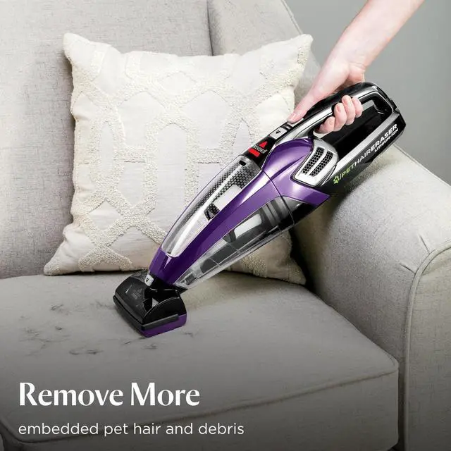 Alt view image 3 of 7 - _Mega Brand Pet Hair Eraser Cordless Hand Vacuum, Lithium Ion, Home, Auto, and Pet Vacuum, Easy-Empty Dirt Bin, Upholstery Tool, Brush Tool, and Crevice Tool Included, 2390A