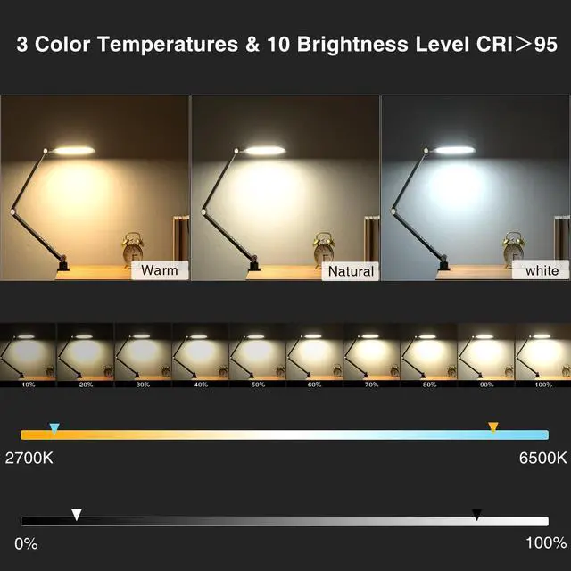 Alt view image 7 of 7 - _Mega Brand Video Conference Light for Computer, Dimmable Camera Lighting for Video Recording, Meeting, Laptop & Webcam, 15W Ring Light with C- Clamp,Swing Arm, Remote, Memory & Timer CRI >95