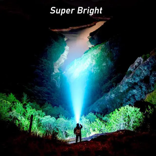 Alt view image 2 of 7 - _Mega Brand LED Headlamp Rechargeable,2000L High Lumen Super Bright Dimmable Headlight Flashlight with Motion Sensor- 8 Modes,IPX5 Waterproof for Camping,Hiking,Running,Fishing-2 Pack