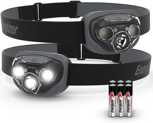 Main image of _Mega Brand LED Headlamp PRO (2-Pack), IPX4 Water Resistant Headlamps, High-Performance Head Light for Outdoors, Camping, Running, Storm, Survival LED Light for Emergencies (Batteries Included)